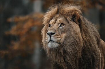 Fototapeta premium a lioness baring her teeth in an aggressive manner, lion, animal, cat.