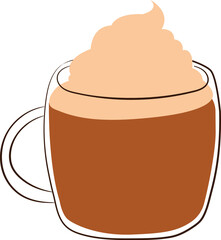 Cozy Hot Drink with Whipped Cream