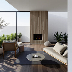 Fototapeta premium living room interior