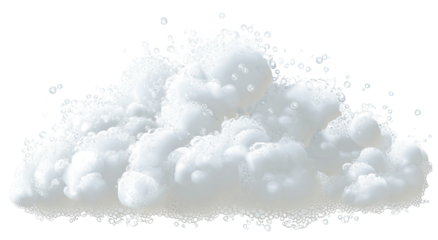 Fluffy white cloud graphic