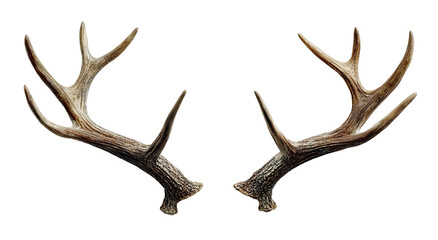 Obraz premium Detailed illustration of a pair of deer antlers