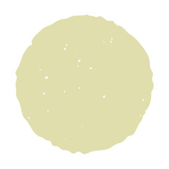 Circle Shape with Rough Edges and Speckled Texture