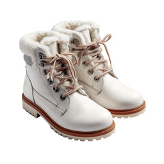 Winter boots isolated on transparent White background png