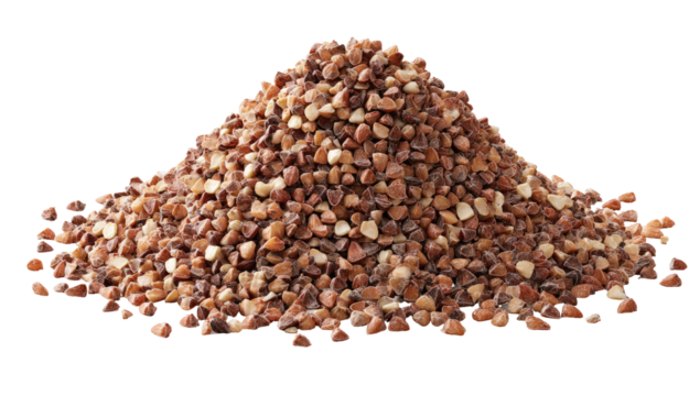 Pile of buckwheat groats