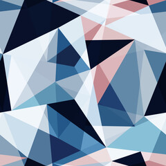 Fototapeta premium Triangle mosaic. Geometric seamless pattern.