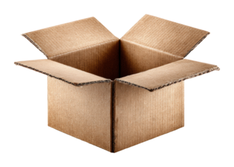 Maximizing home office storage with cardboard boxes a top view guide isolated on transparent background