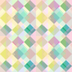 Seamless retro geometric pattern with colorful triangles and shapes