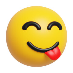 Face Savoring Food Emoji 3D