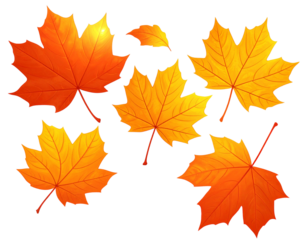 Whimsical Autumn Leaves – Floating Seasonal Set