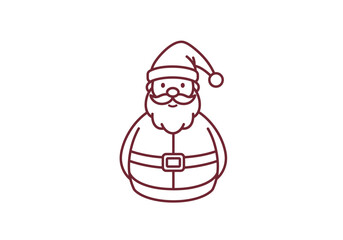 Festive Santa Claus Illustration for Holiday Season.
