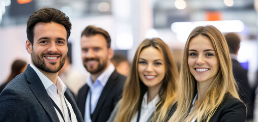 A professional cheerfully engages with a client, highlighting a positive business relationship. The setting reflects trust and effective customer interaction.