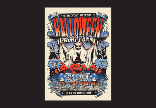 Halloween Night Party Flyer