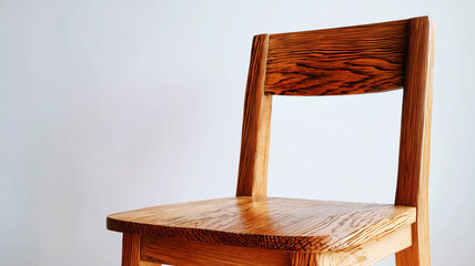 Wooden chair with simple design