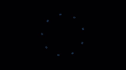 Abstract loading circle animation on a black background, representing data processing and digital progress. - Powered by Adobe