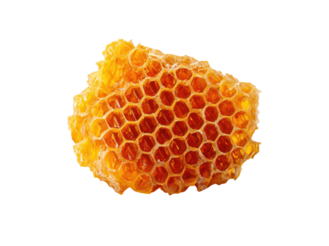 Golden honeycomb structure hexagonal natural sweet image