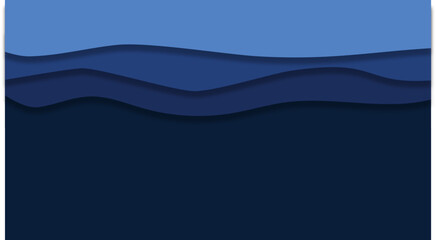 flat minimalist papercut vector blue color background 4k resolution