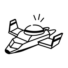 A hand drawn style icon showing a space shelter
