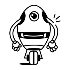 A hand drawn style icon showing a space shelter
