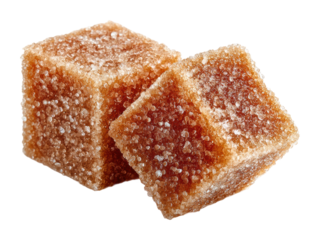 Sugar cubes for sweetener use kitchen food isolated on transparent background