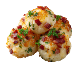 Savory cheese balls recipe home kitchen food isolated on transparent background