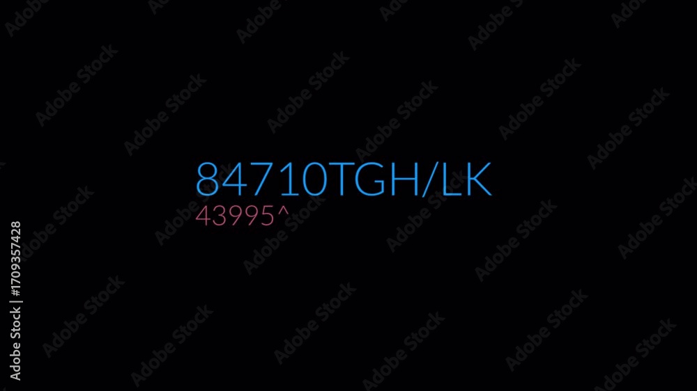Aufkleber abstract digital code sequence.