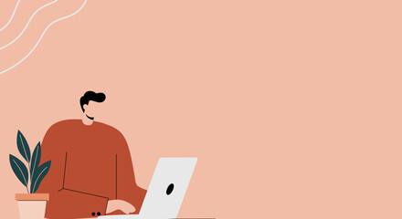 Elderly man relaxes in a hammock, multitasking with a smartphone and laptop. Represents remote work, modern retirement, and a digital lifestyle.
