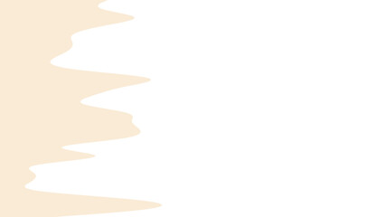Minimalist abstract wavy beige shape on a clean white background, ideal for modern design, branding, and conceptual projects.