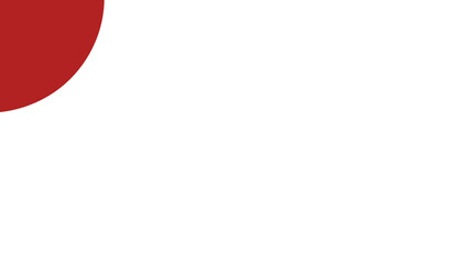 Minimalist design featuring a vibrant red circle segment on a clean white background, perfect for modern graphics, branding, and abstract concepts.