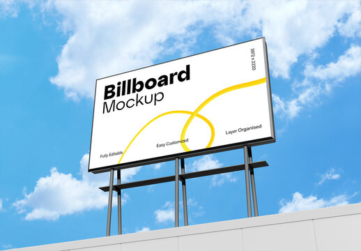 Outdoor Billboard Mockup Template for Advertising & Branding