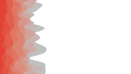 Modern abstract graphic with flowing red and grey wave layers on a white background, ideal for digital design, presentations, and branding.