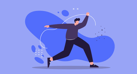 Mature man comfortably working on a laptop at home. Depicts remote work, online learning, or leisurely browsing, highlighting modern senior lifestyle and digital connectivity.