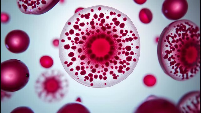 Vibrant Microcosmos - A Journey Into the Heart of Radiant Cells
