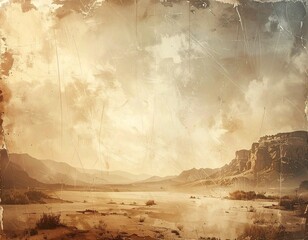 Realistic vintage background with textured paper or canvas, warm muted tones and subtle scratches