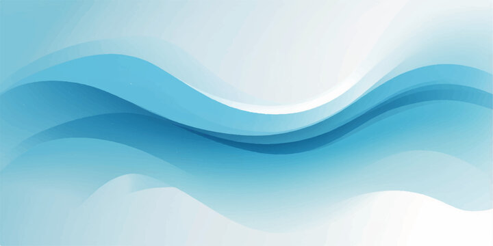 Abstract blue flowing waves pattern with a smooth liquid motion design