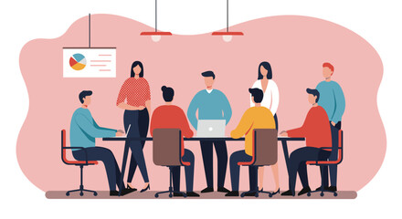 Modern illustration of a person working remotely on a laptop. Ideal for concepts of productivity, freelance, education, and digital communication.