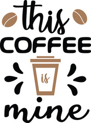 typography design for coffee lover. coffee t shirt design 