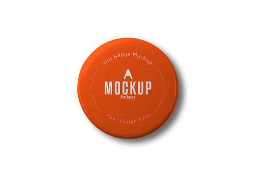 Button Pin Badge Mockup