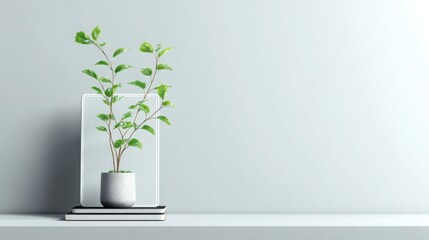 Beautiful plant displayed in a vase representing digital startup growth mentor and business development