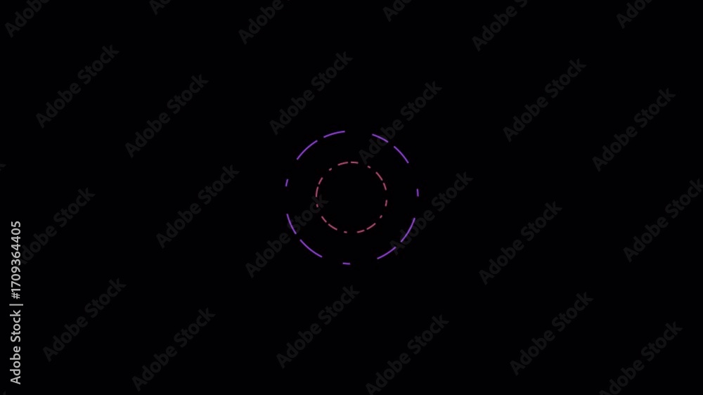 Aufkleber abstract circular motion graphics with dark background for visual effects.