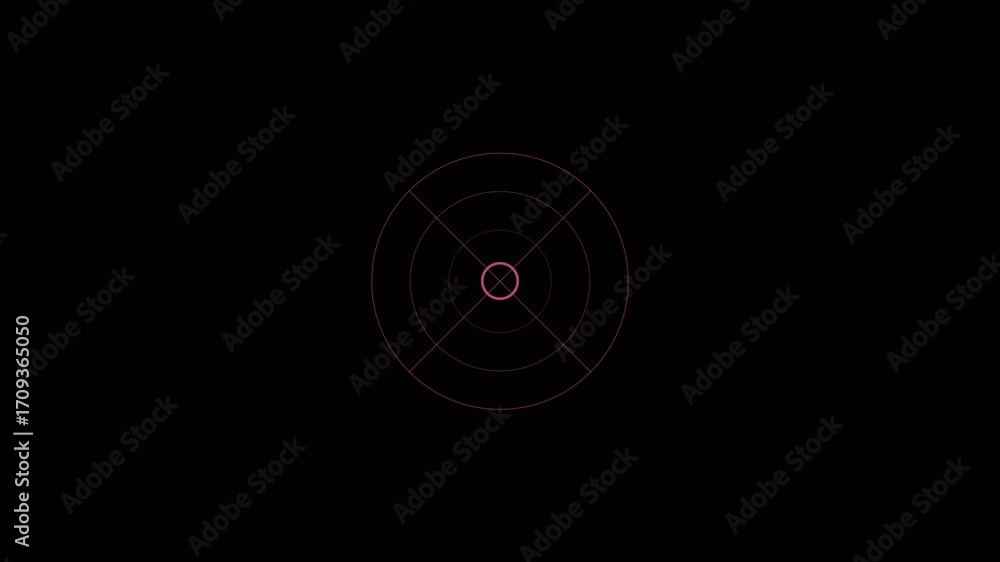 Poster abstract circular light pattern animation.