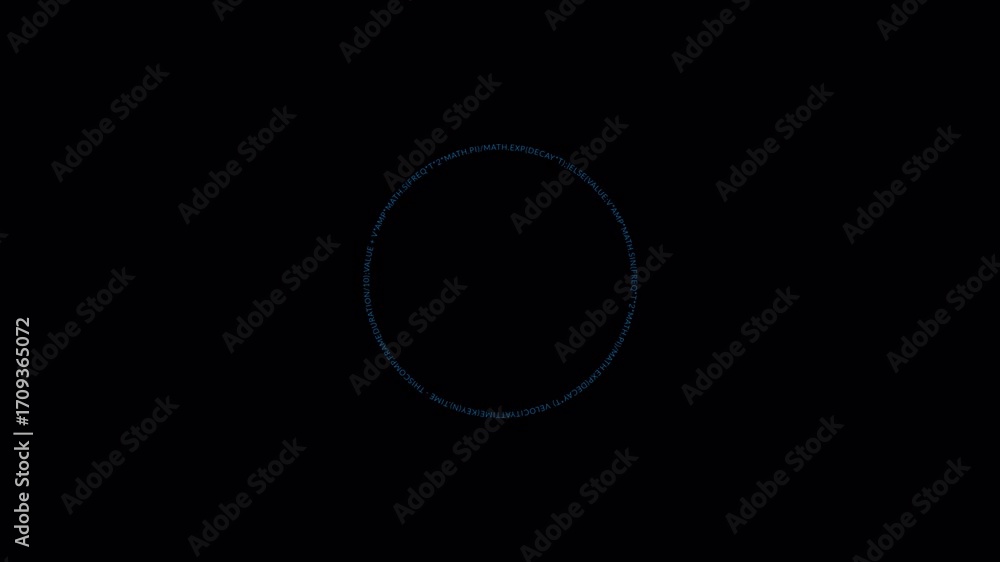 Poster abstract circular light effect on black background.