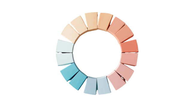 Circular color swatches arranged in a ring