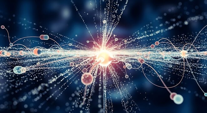 Abstract Digital Network. - Powered by Adobe