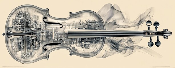 NonSurreal X-ray Music Arte X-ray Musical Instruments, X-ray Musical Instruments, X-ray Musical Instruments for artistic sound visualization Anatomy of Instruments Abstract Sound Visualization