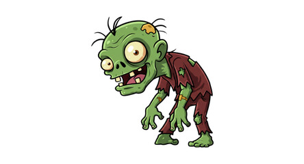 funny cartoon zombie