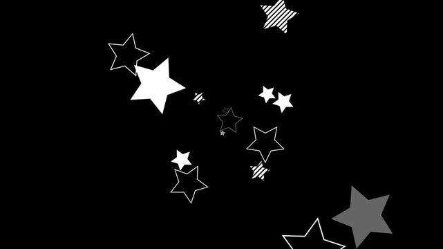 かわいい星のエフェクト素材(アルファマット付き)