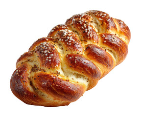 Freshly baked challah bread bakery food cozy isolated on transparent background
