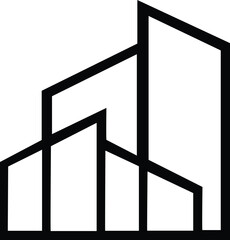  building outline icon silhouette