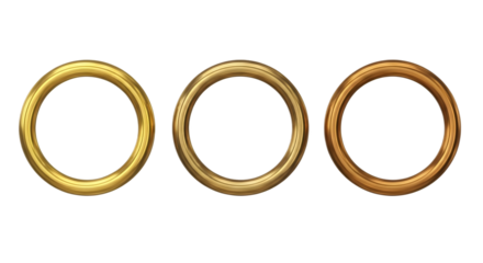 rings of varying shades, symbolizing achievement, awards, and quality standards