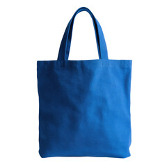 Cobalt blue tote bag with handles